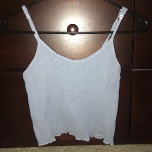 Brandy Melville light blue crop ribbed tank 💙